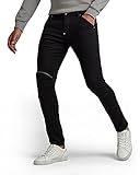 Eng anliegender Bund G-STAR RAW Mens 5620 3D Zip Knee Skinny Jeans, Black (Pitch Black B964-A810), 38W / 36L