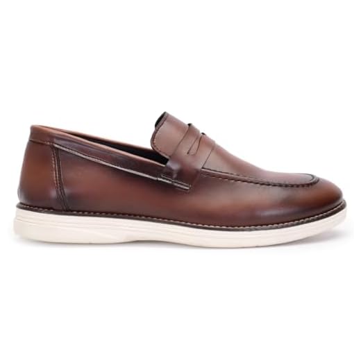 Sapato Masculino Social Oxford Loafer Esporte Fino (Marrom, BR, Adulto, Numérico, 37)