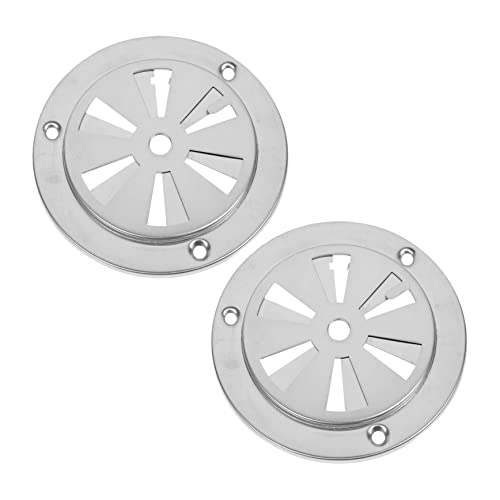 CONGARTENO 2Pcs Creative Air Vent for Drying Oven Ventilation for Heat Dissipation Durable Design for Oven and Thermostat Box Silver Color