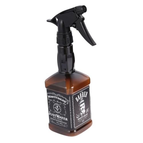 DECORNIJIA Bottiglia Spray per Parrucchiere in Plastica Marrone con Nebulizzatore Fine Impugnatura Ergonomica per Uso Professionale e Domestico Spruzzino Acqua Uniforme per Taglio e Styling