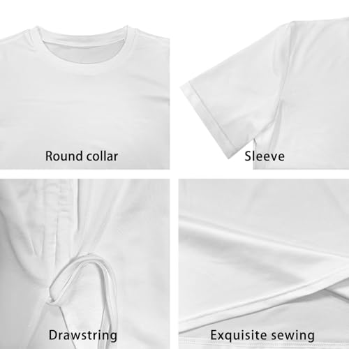 Image of Short Sleeve Dress for Women,Sexy Bodycon Dress,Plus Size Slit Dress,String Design s-4xl