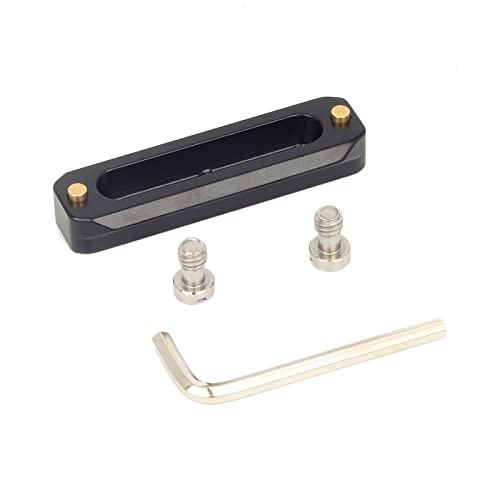 FOTOBETTER Riel universal NATO con pasador de seguridad de liberación rápida para jaula de cámara, agarre superior, abrazadera NATO para monitor compatible con SMALLRIG TILTA Nitze Cover