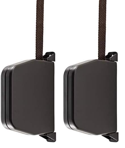 Schellenberg 50504 Rolladen Gurtwickler Aufputz inkl. Rolladengurt 14 mm x 5m, System Mini, 180° schwenkbar, Lochabstand 14,5 cm Aufschraubwickler nicht zu öffnen, Braun (Packung mit 2)