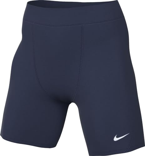 Nike DH8327-410 W NK DF Strike NP Short Pants Mujer Midnight Navy/White Tamaño L