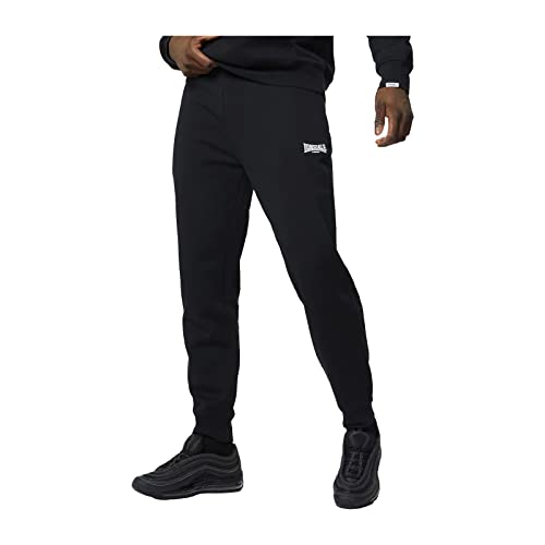 Lonsdale Essentials Pantalon De Survêtement Jogging Hommes, Noir, M