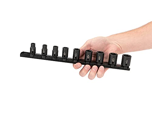 Image of TEKTON 3 /8 Inch Drive Impact Socket Set, 9-Piece | SID91100