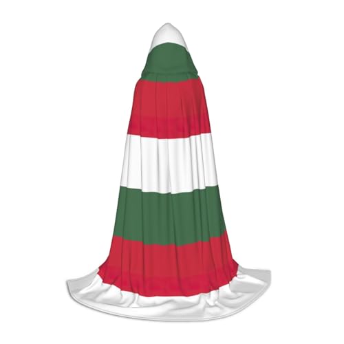 OKFSTY Capa unisex con capucha de la bandera de Hungría para Halloween, disfraz de cosplay de Navidad para Halloween, carnavales, fiesta de cosplay