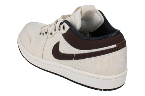 Air Jordan 1 Low Premium Men's Shoes (IB8058-110, Pale Ivory/Off Noir/Baroque Brown) Size 9