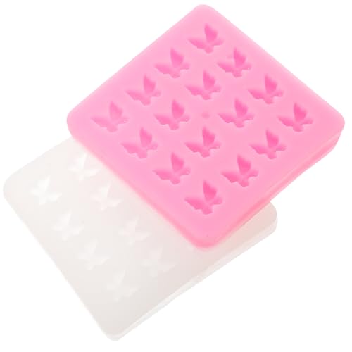 TOYANDONA Stampi in Silicone per Dolci e Biscotti Farfalla 2 Pezzi, Utensili per Cioccolato e Fondente, Stampi da Forno Creativi per Decorazioni Fai da Te e Pasticceria Colore Casuale