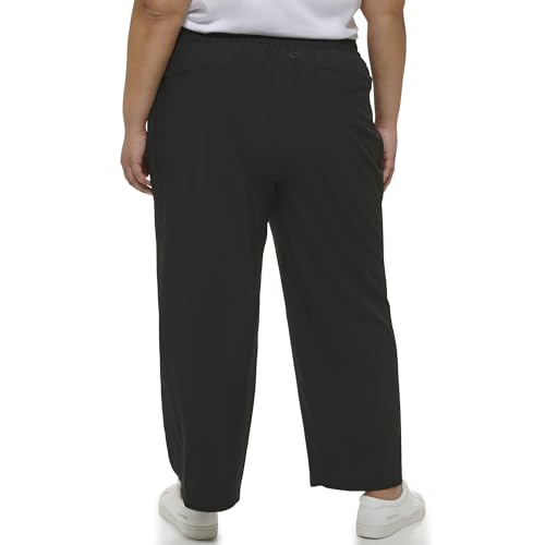 Calvin Klein Women's Smocked Waistand Tulip Hem 4 Way Stretch Pant4