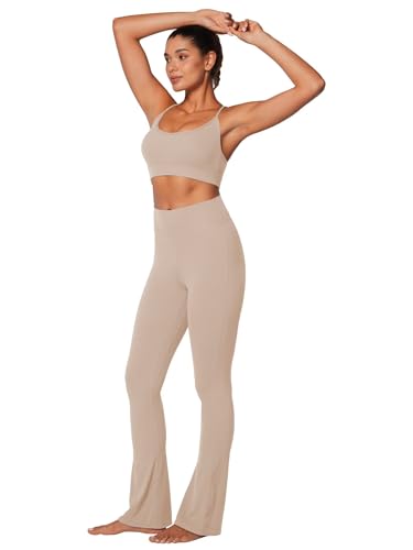 Image of Sunzel Sports Bra for Women, Criss-Cross Open Back Adjustable Strappy Bras, Workout Gym Padded Yoga Bra with Removable Pads