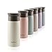 Produktbild eppikan® eppiToGo Edelstahl Thermobecher- Isolierbecher, Kaffee-to-go Becher, 350 ml, 500 ml Travel Mug, Autobecher, auslaufsicher mit hygienischer 360°-Trinköffnung (Ivory, 350 ml)