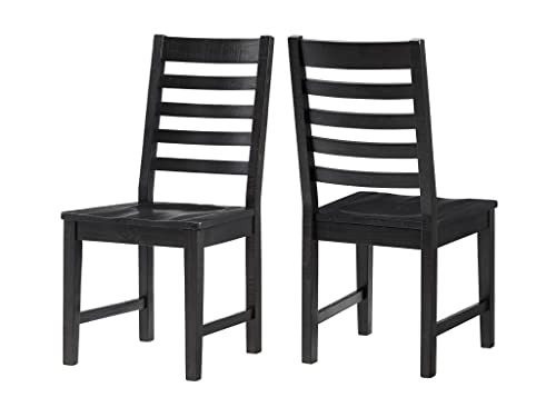Martin Svensson Home Napa Solid Wood Black (Set Of 2) Dining Chair #TOP3