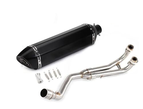 MNEUEQ Tratamiento Escape Sistema Completo De Escape Tubo Colector con Escape para Y&amaha T-MAX Tmax 500 530 T-MAX 500 530 2008-2016 2017 2018(Style 4)