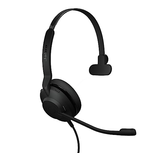 Jabra Evolve2 30 SE Micro-casque filaire mono à réduction de bruit avec technologie d’appel à 2 microphones et câble USB-C - Certifié MS Teams, compatible avec toutes les autres plateformes - Noir