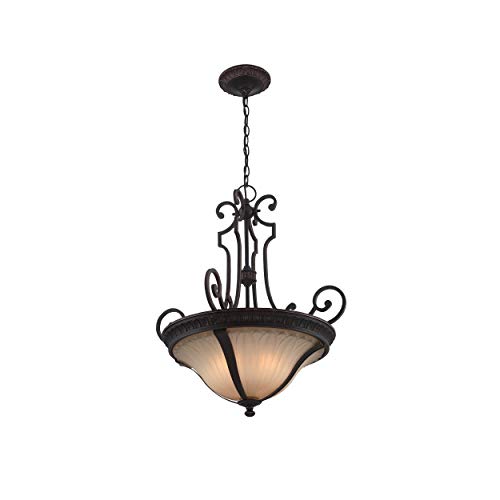 Lite Source C71350 Crescentia Pendant, Antique Bronze