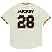 Disney Mens Mickey Mouse Baseball Jersey - Mens Classic Mickey Mouse Pullover Baseball Jersey Mickey Mouse Fashion Shirt (Cream, X-Large)