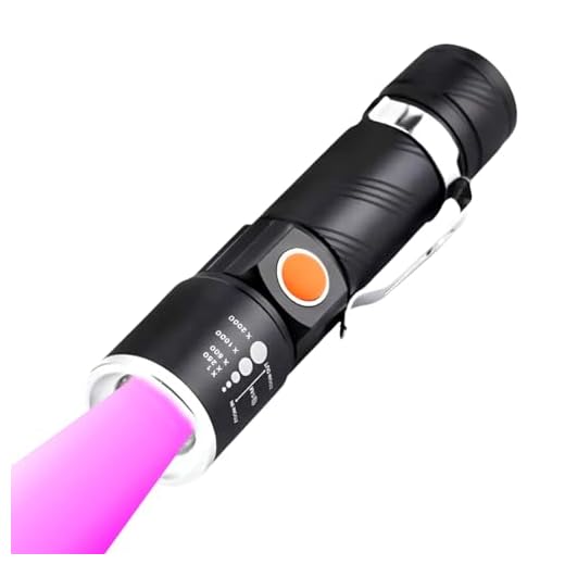 Lanterna LED UV Luz Negra Ultravioleta Recarregável Potente Caça Escorpião Inseto Aranha Urina Gato Pets Manchas Animais