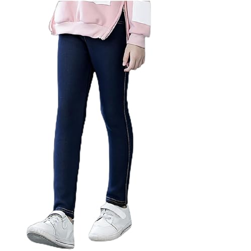 Generisch Thermo Leggings Mädchen Jeans-Optik Gefütterte...