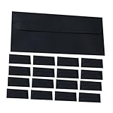 NIYANGLE 20 Stück Teiliges Selbstklebende Umschläge Schwarz Blickdicht Langlebig Vielseitig für Einladungen Grußkarten Schecks Kleine Accessoires für Hochzeiten und Babypartys