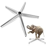 Office Chair Replacement Parts-28'' Heavy Duty Base Replacement(2200Lbs) - Desk Chair Reinforced Metal Leg,Universal Caster and Gas Cylinder Size (Silver)