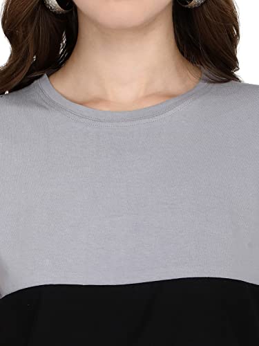 Image of GRECIILOOKS Women's Regular Fit Plain Top with Half Sleeves for Office Wear, Casual Wear, Under 399 Top for Women /Girls (Pink Large)