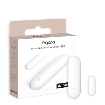 Aqara Sensor de Puertas y Ventanas P2 Matter Over Thread Requiere Enrutador de Borde Thread Alarma Remota Automatización Local Soporte Nativo de Apple Home Google Home Alexa y SmartThings