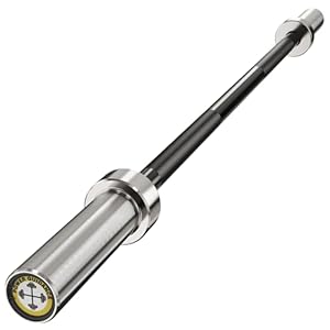 POWER GUIDANCE Chrome Olympic Barbell Bar, 2 Inch Weight Bar for lifting, Hip Thrusts,Universal Strength Training Bars ​4ft/5ft/6ft
