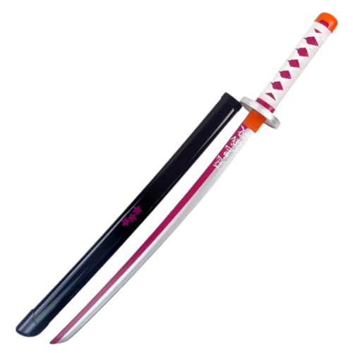 Fiegcit ABS、鬼滅の刃、ロールプレイ刀玩具、丸鞘、竹の刃、鬼滅隊、木製 模造刀、レプリカ刀武器 (08)
