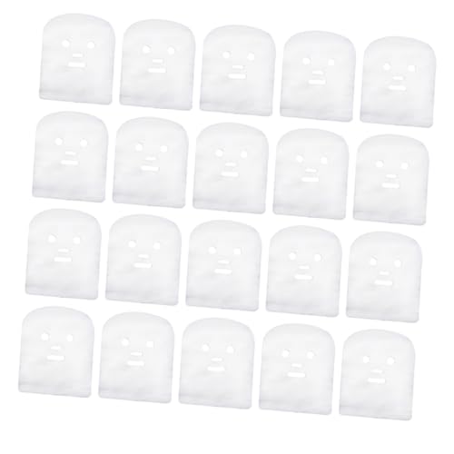 WEKADRIN 100 piezas Unidades de Mascarillas Faciales de Pre-cortadas para Cuidado de Láminas de Facial para Exfoliación y Absorción Profunda