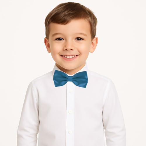 Image of Kids Pre-tied Bow Tie for Boys, Formal & Casual Adjustable Bowtie Age 3-13 Years