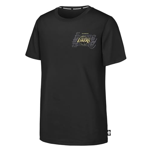 100% cotone NBA Maglietta Grafica Nera dei Los Angeles Lakers