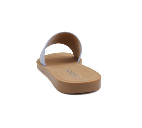 Image of Soda Shoes Efron-S Women Flip Flops Basic Plain Slippers Slip On Sandals Slides Casual Peep Toe Beach