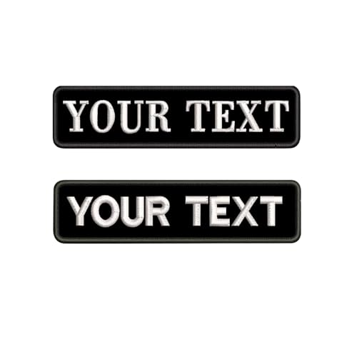 Parche de Nombre Militar Táctico Personalizado de 2 Piezas, Parche de Etiqueta de Número Personalizado para Múltiples Bolsas de Ropa Chaleco Chaquetas Funciona con Gancho y Bucle, Respaldo de Hierro