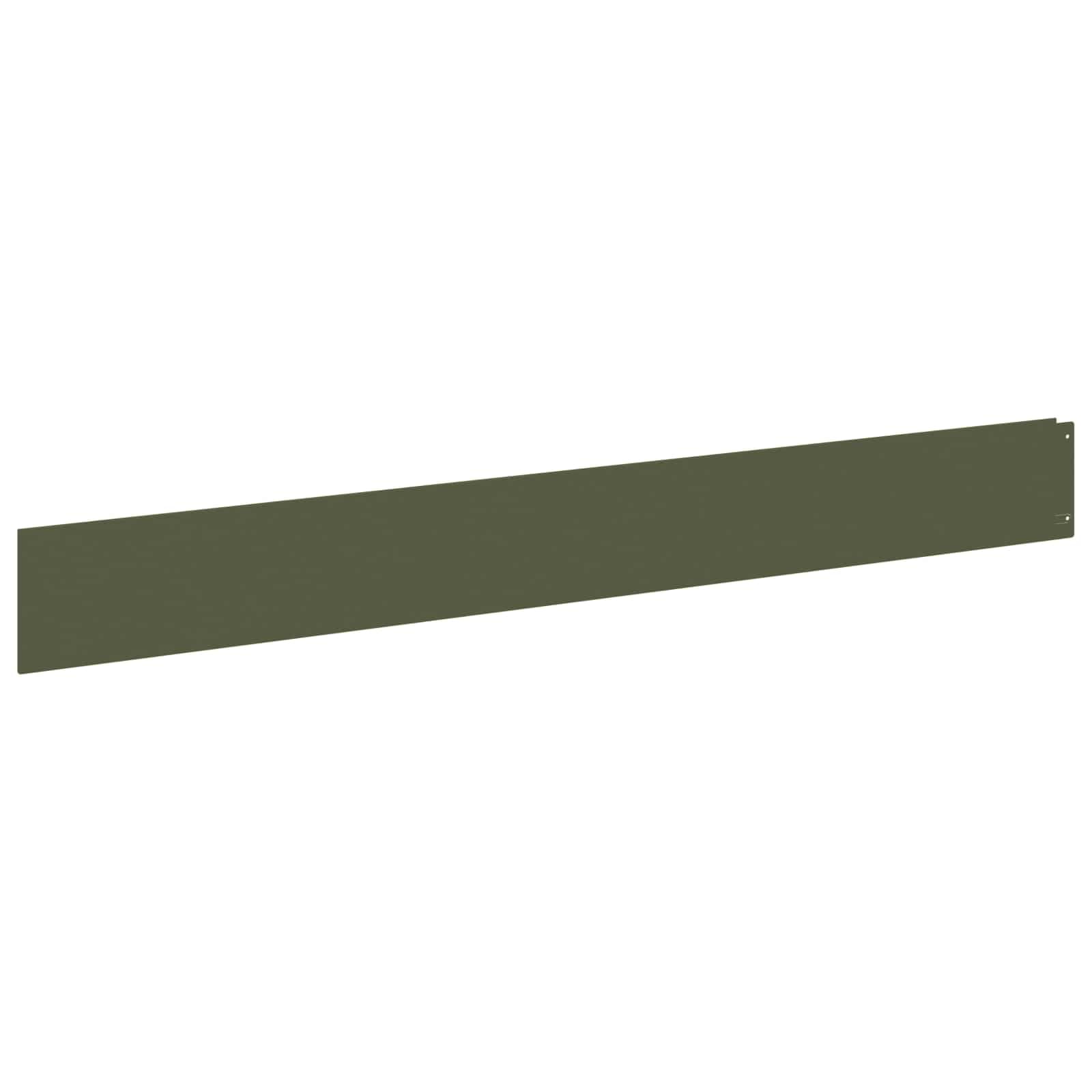 Borde de Césped 30 uds. 100 x 12 cm Acero Verde Oliva