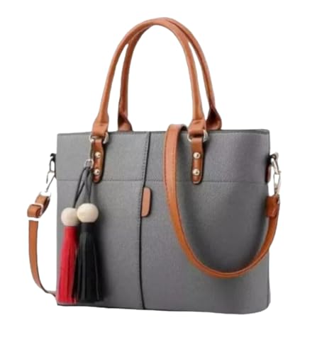 Image of women's pu leather handbag shoulder bag hand held bag with long strap queen collection simple sober and stylish (HB5)