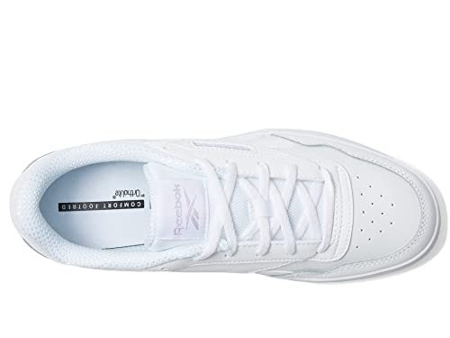 Image of Reebok Women's Court Advance Sneaker, White /Purple Oasis, 10