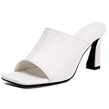 mules blanche femme h&m Chaussures d'été pour femme avec style - Les sandales Stiletto pour femme s'adaptent parfaitement aux robes, jupes ou pantalons et sont les sandales parfaites pour les femmes avec talon pour les journées chaudes.