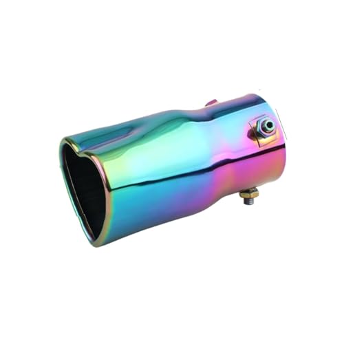 Embouts d'échappement voiture bleu brûlé 2.5" | Tuyau silencieux inox droit