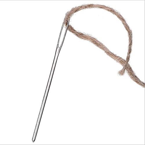 Image of K.K. VillA Threading Hand Sewing Needles Set - Large Eye for Quick and Easy insert, Needles for Clothes Repair, Embroidery, Stitching, Leather Craft, 40 Pcs, 8 Sizes, Easy Thread Side Slot (40 Pcs Large Eye Needles)