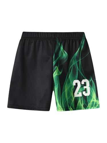 Image of Boys' Active Shorts Set 6 Pieces Athletic Jersey Tank Top and Basketball Shorts Set 4-12Y