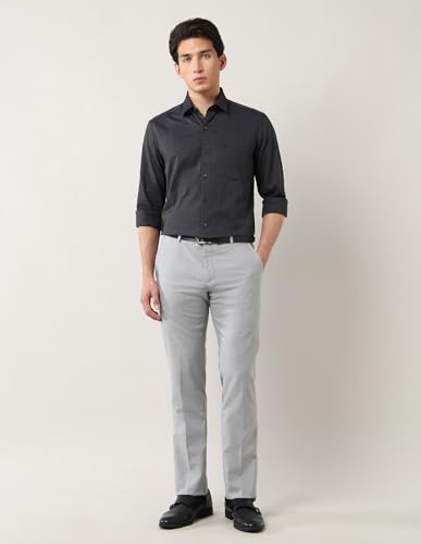 Image of Arrow Men's Tailored Fit Checked Trousers