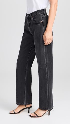 Image of PISTOLA - Lexi Mid Rise, Signature Bowed Straight Jeans - Light Denim Jeans