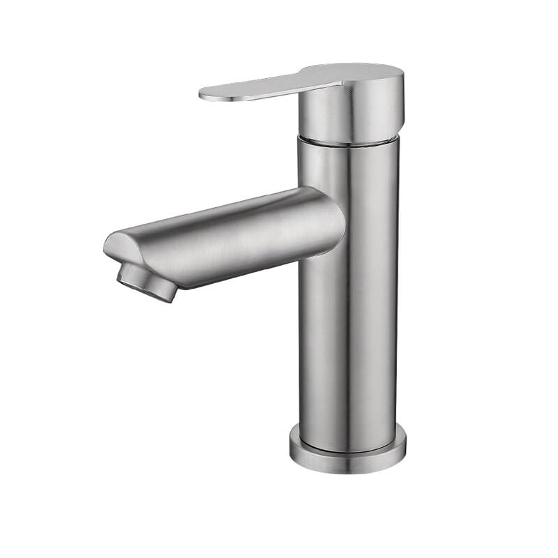 Robinet de lavabo noir mat anti-trace pour mitigeur de salle de bain durable