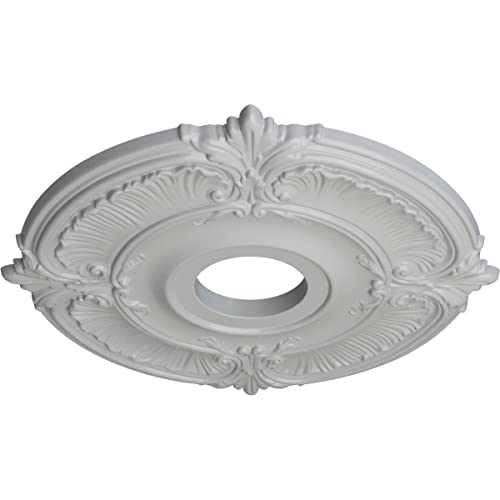 Image of Ekena Millwork CM18ATFRFDecorative Ceiling Medallions Modeled After Original Historical Patterns & Designs, Frost