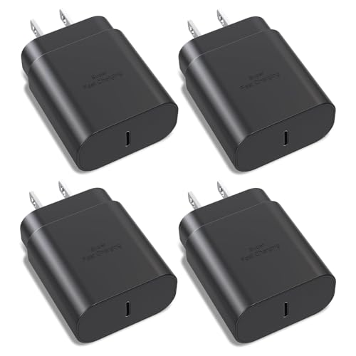 Samsung USB C Charger Block 25W PD Super Fast Charger Type C Wall Plug Adapter Quick Charging for Samsung Galaxy S25/S24/S23/S22/S21/S20/Z Fold 3/4/5/Note20
