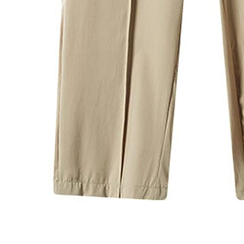 Pantalones de seda de hielo premium de parte delantera plana 7