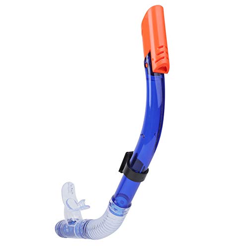 cardyven Half Dry Snorkel, PVC Swim Snorkel with Dry Top Valve Silicone Diving Breathing Tube Comfortable Breathing Tube for Swim Training Snorkeling Freediving
