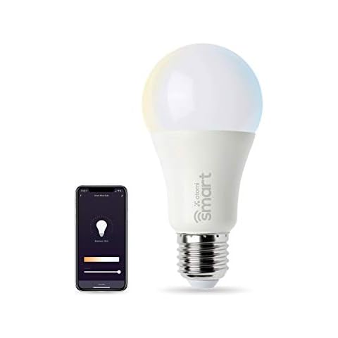 Atomi Smart WiFi White LED Bulb with Dimmable and Tunable White Light (2700K-6000K), E26 A19, No Hub Required, 60W Equivalent, Free App Download, Compatible with Alexa & Google Home, 1-Pack Cover