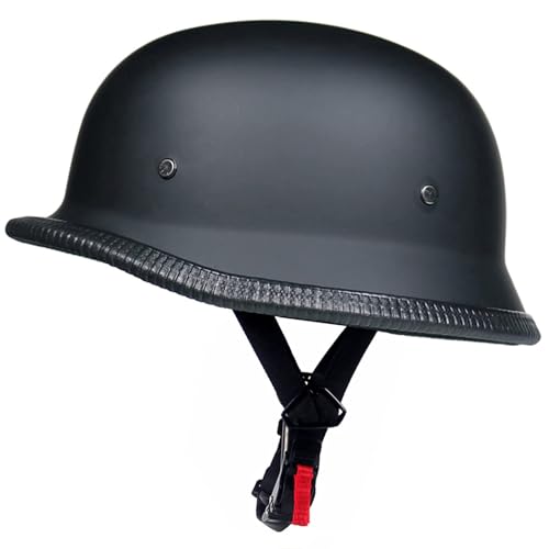 Motorcycle Helmet, Aircraft Style, Black (M)